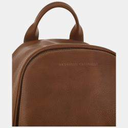 Brunello Cucinelli Brown Grained Calfskin Backpack