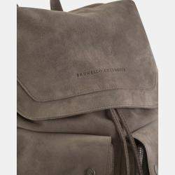 Brunello Cucinelli Turtledove Suece Backpack