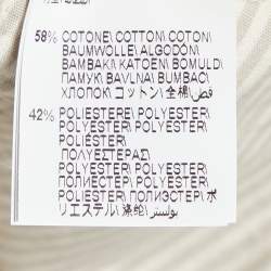 Pre Owned Brunello Cucinelli Cream Cotton & Linen Shorts M