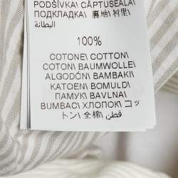 Pre Owned Brunello Cucinelli White Corduroy Leisure Fit Pants M