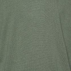 Pre Owned Brunello Cucinelli Green Cashmere Crew Neck Sweater XL