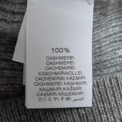 Pre Owned Brunello Cucinelli Grey Cashmere Crewneck Sweater L