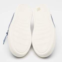 Brunello Cucinelli Blue Nubuck  Low Top Sneakers Size 42