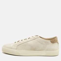 مملوكة مسبقًا Brunello Cucinelli Size 43 Beige/Brown Suede Low Top Sneakers