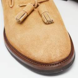 Brunello Cucinelli Brown Suede Penny Loafers Size 42
