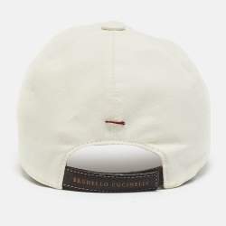 Brunello Cucinelli Beige Cotton Canvas Baseball Cap S