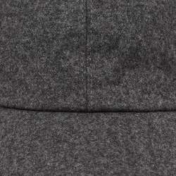 Brunello Cucinelli Grey Wool Basketball Cap M