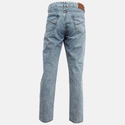 Pre Owned Brunello Cucinelli Blue Washed Denim Traditional Fit Jeans XXXL (Waist 40")