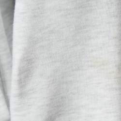 Brunello Cucinelli Grey Cotton and Nylon Zip Front Hoodie S