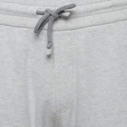 Brunello Cucinelli Grey Cotton Knit Sweatpants S