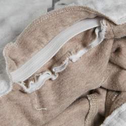 Brunello Cucinelli Grey Cotton Knit Sweatpants S