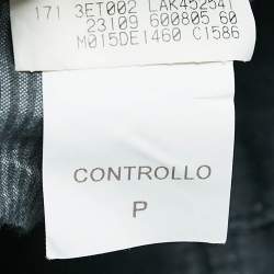 Pre Owned Brunello Cucinelli Grey Cotton Leisure Fit Pants S