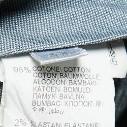 Pre Owned Brunello Cucinelli Grey Cotton Leisure Fit Pants S