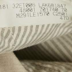 Brunello Cucinelli Beige Linen Blend Draw String Leisure Fit Pants S