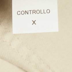 Pre Owned Brunello Cucinelli Beige Denim Traditional Fit Jeans S Waist 34"