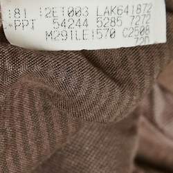 Pre Owned Brunello Cucinelli Beige Cotton Leisure Fit Trousers S