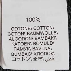 Pre Owned Brunello Cucinelli Grey Corduroy Trim Cotton and Nylon Hooded Jacket L