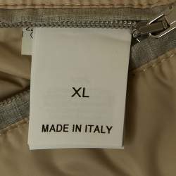 Brunello Cucinelli White Corduroy Down Vest XL