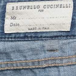 Brunello Cucinelli Blue Denim Leisure Fit Jeans S Waist 31"
