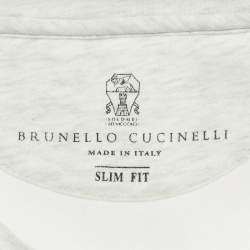 Pre Owned Brunello Cucinelli White Jersey Crewneck T-Shirt XXXL