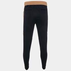 Brunello Cucinelli Navy Blue Cotton Knit Contrast Trimmed Sweatpants XS