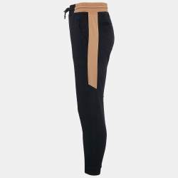 Brunello Cucinelli Navy Blue Cotton Knit Contrast Trimmed Sweatpants XS