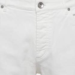 Pre Owned Brunello Cucinelli  White Denim Traditional Fit Jeans l Waist 34"