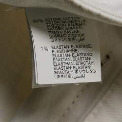 Pre Owned Brunello Cucinelli White Denim Traditional Fit Jeans L Waist 35"