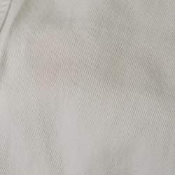 Pre Owned Brunello Cucinelli White Denim Traditional Fit Jeans L Waist 35"