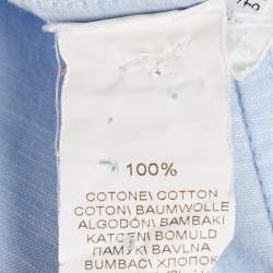 Brunello Cucinelli Blue Cotton Long Sleeve Basic Fit Shirt M