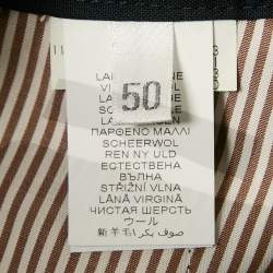 Brunello Cucinelli Navy Blue Cotton Leisure Fit Pants L