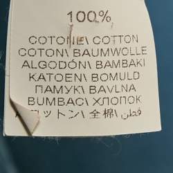 Brunello Cucinelli Blue Cotton Button Front Slim Fit Shirt L