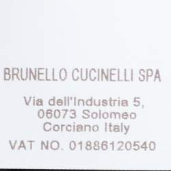 Brunello Cucinelli Brown Leather Jacket M