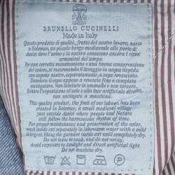 Pre Owned Brunello Cucinelli Blue Denim Traditional Fit Jeans M
