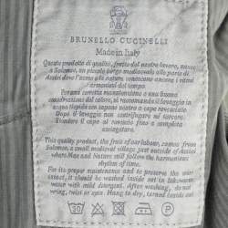 Brunello Cucinelli Green Denim Traditional Fit Jeans M