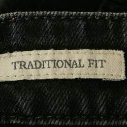 Pre Owned Brunello Cucinelli Black Denim Traditional Fit Jeans S Waist 30"