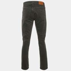 Pre Owned Brunello Cucinelli Black Denim Traditional Fit Jeans S Waist 30"