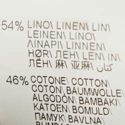 Pre Owned Brunello Cucinelli Green Linen Blend Drawstring Shorts XS