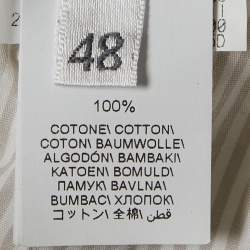 Pre Owned Brunello Cucinelli White Cotton Leisure Fit Jeans M Waist 32"