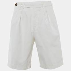 Brunello Cucinelli White Cotton Shorts M