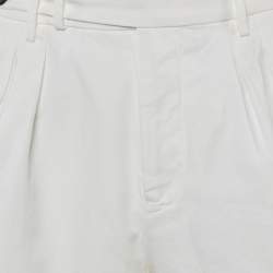 Pre Owned Brunello Cucinelli White Cotton Shorts M