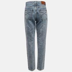 Pre Owned Brunello Cucinelli Blue Washed Denim Jeans S Waist 32"