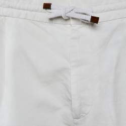 Pre Owned Brunello Cucinelli Off-White Cotton Bermuda Shorts XXXL
