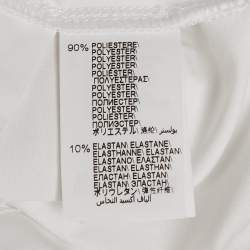 Pre Owned Brunello Cucinelli White Jersey Applique Detail T-Shirt S