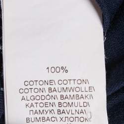 Pre Owned Brunello Cucinelli Blue Jersey Crewneck T-Shirt M