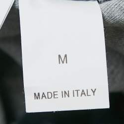 مملوكة مسبقًا Brunello Cucinelli Blue Cotton Jersey Hooded Vest M