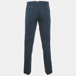 مملوكة مسبقًا بنطلون برونيللو كوتشينيلي قطن أزرق مقاس متوسط