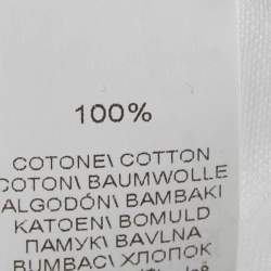 مملوكة مسبقًا قميص برونيلو كوتشينيللي قطني أبيض بقصة ضيقة مقاس صغير - إكس سمول