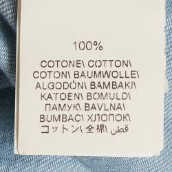 مملوكة مسبقًا Brunello Cucinelli Blue Chambray Easy Fit Shirt M