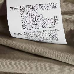 Pre Owned Brunello Cucinelli Sage Green Synthetic Hooded Jacket S